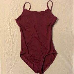 Burgundy Camisole Leotard